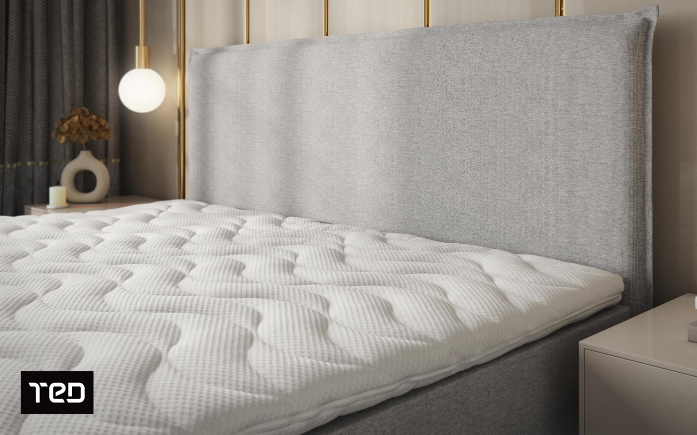 Double bed Box Spring 180/200 Modera, light grey  3